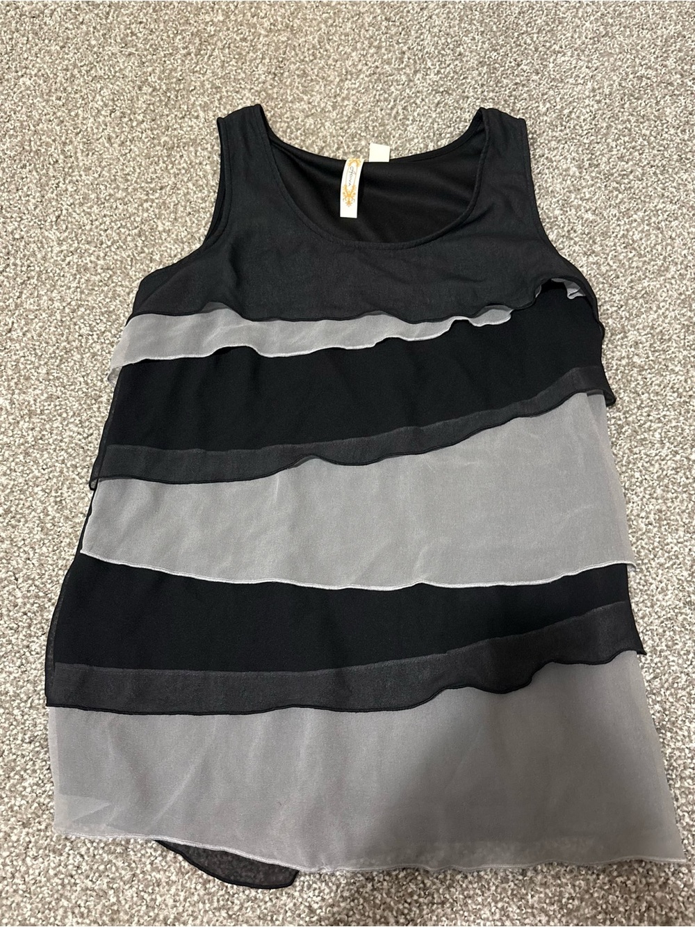 Adiva Black Scoop Neck Tank